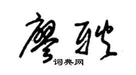 朱锡荣廖耿草书个性签名怎么写