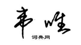 朱锡荣韦唯草书个性签名怎么写