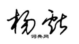 朱锡荣杨献草书个性签名怎么写