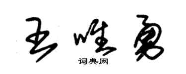 朱锡荣王唯勇草书个性签名怎么写