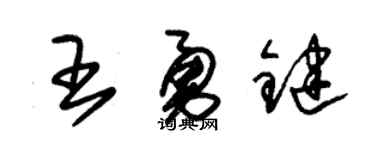 朱锡荣王勇键草书个性签名怎么写