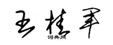 朱锡荣王桂军草书个性签名怎么写