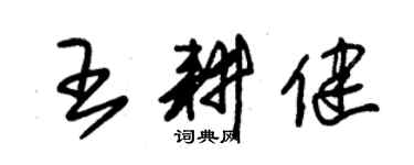 朱锡荣王耕健草书个性签名怎么写