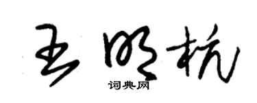 朱锡荣王明杭草书个性签名怎么写