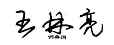 朱锡荣王林亮草书个性签名怎么写