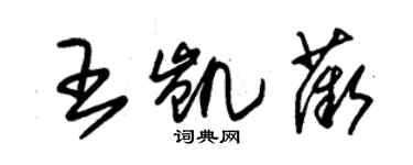 朱锡荣王凯薇草书个性签名怎么写