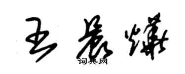 朱锡荣王晨烨草书个性签名怎么写