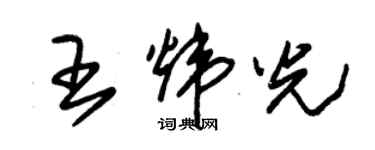 朱锡荣王炜光草书个性签名怎么写