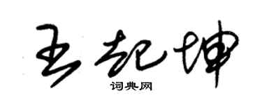 朱锡荣王起坤草书个性签名怎么写