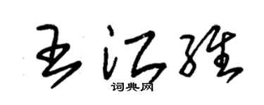 朱锡荣王江维草书个性签名怎么写