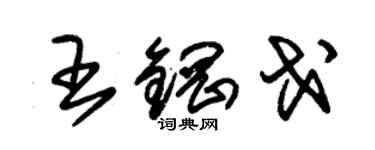 朱锡荣王钢戈草书个性签名怎么写
