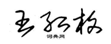 朱锡荣王红枚草书个性签名怎么写