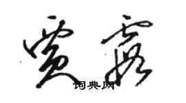 骆恒光贾霞草书个性签名怎么写