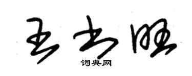 朱锡荣王书旺草书个性签名怎么写
