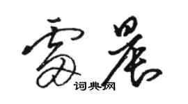 骆恒光雷晨草书个性签名怎么写