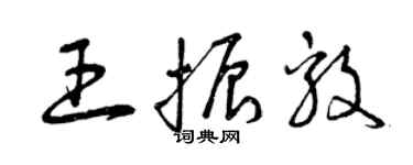 曾庆福王振毅草书个性签名怎么写