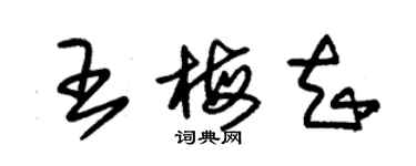 朱锡荣王梅知草书个性签名怎么写