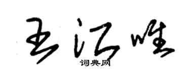 朱锡荣王江唯草书个性签名怎么写