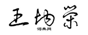 曾庆福王均荣草书个性签名怎么写