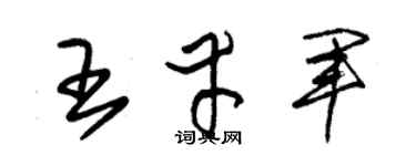 朱锡荣王幸军草书个性签名怎么写