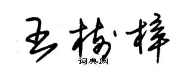 朱锡荣王树梓草书个性签名怎么写