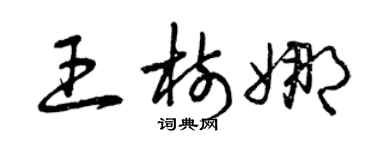 曾庆福王树娜草书个性签名怎么写