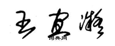 朱锡荣王宜凝草书个性签名怎么写