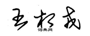 朱锡荣王相戎草书个性签名怎么写