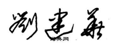 朱锡荣刘建华草书个性签名怎么写