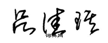 朱锡荣吕佳琪草书个性签名怎么写