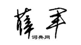 朱锡荣薛军草书个性签名怎么写