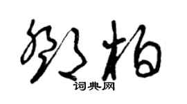 曾庆福邓柏草书个性签名怎么写
