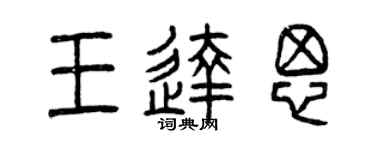 曾庆福王达思篆书个性签名怎么写