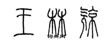 陈墨王林亮篆书个性签名怎么写