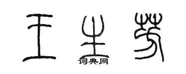陈墨王生芳篆书个性签名怎么写