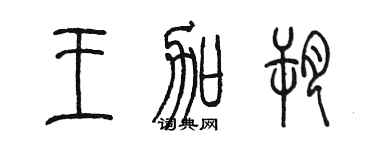陈墨王加朔篆书个性签名怎么写