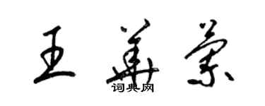 梁锦英王华兰草书个性签名怎么写