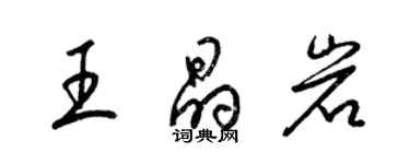 梁锦英王晶岩草书个性签名怎么写