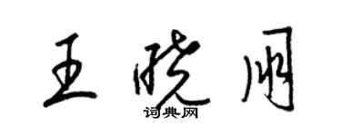 梁锦英王晓朋草书个性签名怎么写