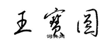梁锦英王宝圆草书个性签名怎么写