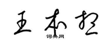 梁锦英王本想草书个性签名怎么写