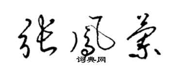 梁锦英张凤兰草书个性签名怎么写