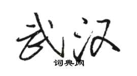 骆恒光武汉行书个性签名怎么写