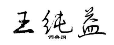 曾庆福王纯益行书个性签名怎么写