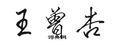 骆恒光王曾杏行书个性签名怎么写