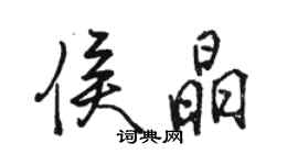 骆恒光侯晶行书个性签名怎么写