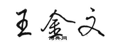 骆恒光王金文行书个性签名怎么写