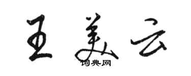 骆恒光王美云行书个性签名怎么写