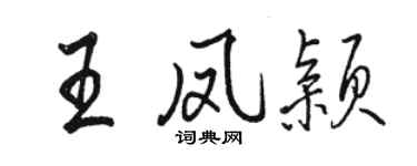 骆恒光王凤颖行书个性签名怎么写