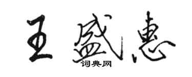 骆恒光王盛惠行书个性签名怎么写